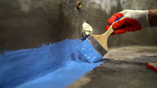 Commercial Wet Basement Repair project at a Gobles, MI business property by SJ Waterproofing Pros